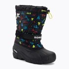 Sorel Flurry Print Boys stivali da neve junior nero/nero