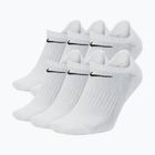Calzini Nike Everyday Cushioned No-Show 6 paia white/black