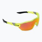Occhiali da sole da uomo Nike Show X3 Elite L opaco volt/rosso strada a specchio