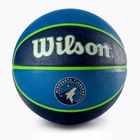 Wilson NBA Team Tribute Minnesota Timberwolves basket blu taglia 7