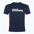 Maglietta da tennis Wilson Team Graphic classic navy script da uomo