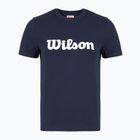 Maglietta da tennis da donna Wilson Team Graphic Script W classic navy script