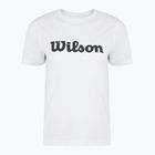 Maglietta da tennis da donna Wilson Team Graphic Script W bianco brillante script