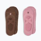 Calze da donna Sweaty Betty Ballet Gripper 2 pary decopink chestnutbrown