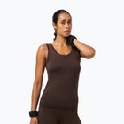 Maglietta da yoga da donna Sweaty Betty Seamless Ruched Tank espresso brown