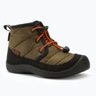 KEEN Howser II Chukka WP stivali junior oliva scura/fiamma oro