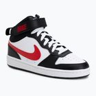Scarpe da bambino Nike Court Borough Mid 2 white/white/black/university red