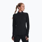 Felpa da running Under Armour Qualifier Run 2.0 1/2 Zip nero/nero/riflettente da donna