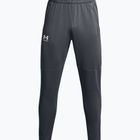 Pantaloni da allenamento Under Armour UA Pique Track da uomo grigio pece/bianco