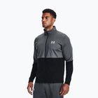 Felpa Under Armour UA Pique Track da uomo grigio pece/bianco