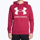 Felpa da uomo Under Armour Rival Fleece Big Logo HD rosso/bianco