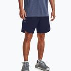 Under Armour UA Stretch-Woven pantaloncini da allenamento da uomo midnight navy/metallic solder