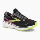 Brooks Ghost 15 scarpe da corsa donna nero/ebano/verde brillante