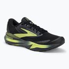 Scarpe da corsa Brooks Adrenaline GTS 24 da uomo, nero/ebano/nuovo giallo, resistenti alle intemperie