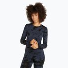 Icebreaker donna manica lunga termica Merino 200 Oasis Crewe Cloud Dye grafite/nero