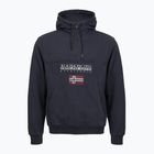 Felpa Napapijri Burgee Half Zip Hooded 2.0 Uomo blu marine