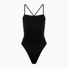 Hurley Donna Costume da bagno intero solido a collo quadrato moderato Nero