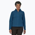 Giacca softshell da donna Patagonia R1 CrossStrata Hoody blu lagom