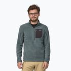 Felpa in pile da uomo Patagonia R1 Air Zip Neck verde nouveau