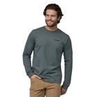 Patagonia P-6 Logo Responsibili Uomo manica lunga trekking verde nouveau