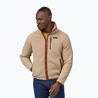 Felpa da uomo in pile Patagonia Retro Pile el cap khaki c/sisu marrone