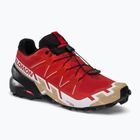 Salomon Speedcross 6 scarpe da corsa da uomo rosso fuoco/nero/safari