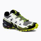 Salomon Speedcross 6 nero/bianco/acido lime scarpe da corsa da uomo
