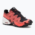 Scarpe da corsa uomo Salomon Spikecross 6 GTX pelle di bovino/nero/fuoco neon