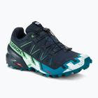 Scarpe da corsa Salomon Speedcross 6 da uomo in carbonio/tahitian tide/bianco