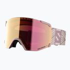 Salomon S/View occhiali da sci rosa celeste/ml rubino