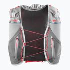 Gilet da corsa Salomon ADV SKIN 12 Set castelrock/alloy/neon flame