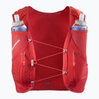 Gilet da corsa Salomon ADV SKIN 12 Set flame scarlet/haude red