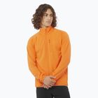 Felpa da trekking Salomon Lightwarm Full Zip da uomo in curcuma