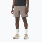 Pantaloncini da corsa da uomo Salomon Shakeout Core 2IN1 7" No Liner iron