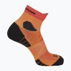 Calzini Salomon Aero rosso arancio/turchese