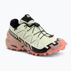 Scarpe da corsa da donna Salomon Speedcross 6 GTX lime cream/mahogany rose/black