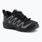 Scarpe da trekking per bambini Salomon XA Pro 3D V8 Waterproof nero/turbulence/quarry