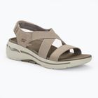 SKECHERS Go Walk Arch Fit Sandal donna Treasured taupe