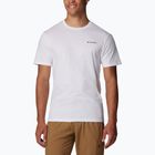 T-shirt trekking uomo Columbia North Cascades white/csc box logo