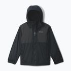 Giacca impermeabile per bambini Columbia Rainy Trails II Fleece Mountain Black/Black Slub