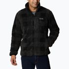 Felpa Columbia Winter Pass Printed Fleece uomo, nero chec