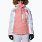 Giacca da sci Columbia Snowy Summit Ins rosa agave/bianco/grigio cirro da donna