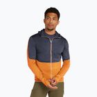 Felpa Icebreaker Merino 200 Realfleece Descender Zip Hoodie Uomo grafite/grigio trekking