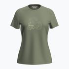 Maglietta da trekking Icebreaker donna Merino 150 Tech Lite SS Tee Van Camp lichen