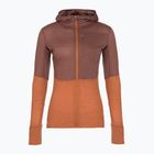 Icebreaker felpa trekking donna Merino 200 Realfleece Descender Zip Hoodie argilla polverosa