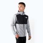 Felpa trekking da uomo The North Face MA FZ grigio chiaro hthr/nero