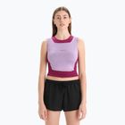 Top termico donna icebreaker Zoneknit Cropped Bra-Tank purple gaze
