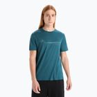 Camicia da trekking Icebreaker Tech Lite II Cadence Paths da uomo, greenglory