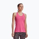 Canotta da allenamento Under Armour da donna HG Armour Racer Tank rosa punk/argento metallico
