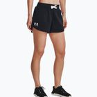 Pantaloncini da allenamento Under Armour Rival Fleece donna nero/bianco